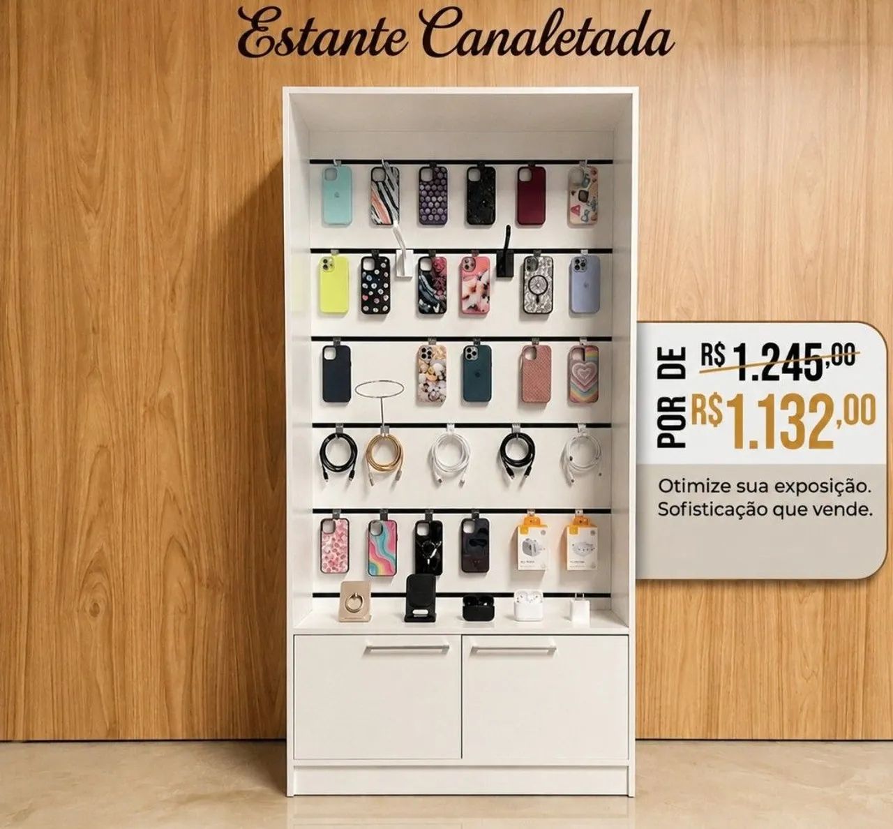 Estante Canaletada para loja