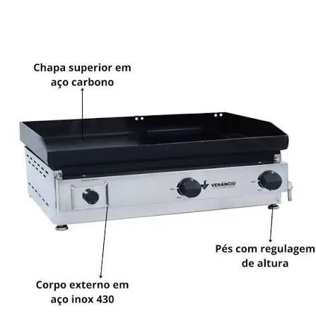 Chapa e bifeteria Venâncio à gás - Foto 2