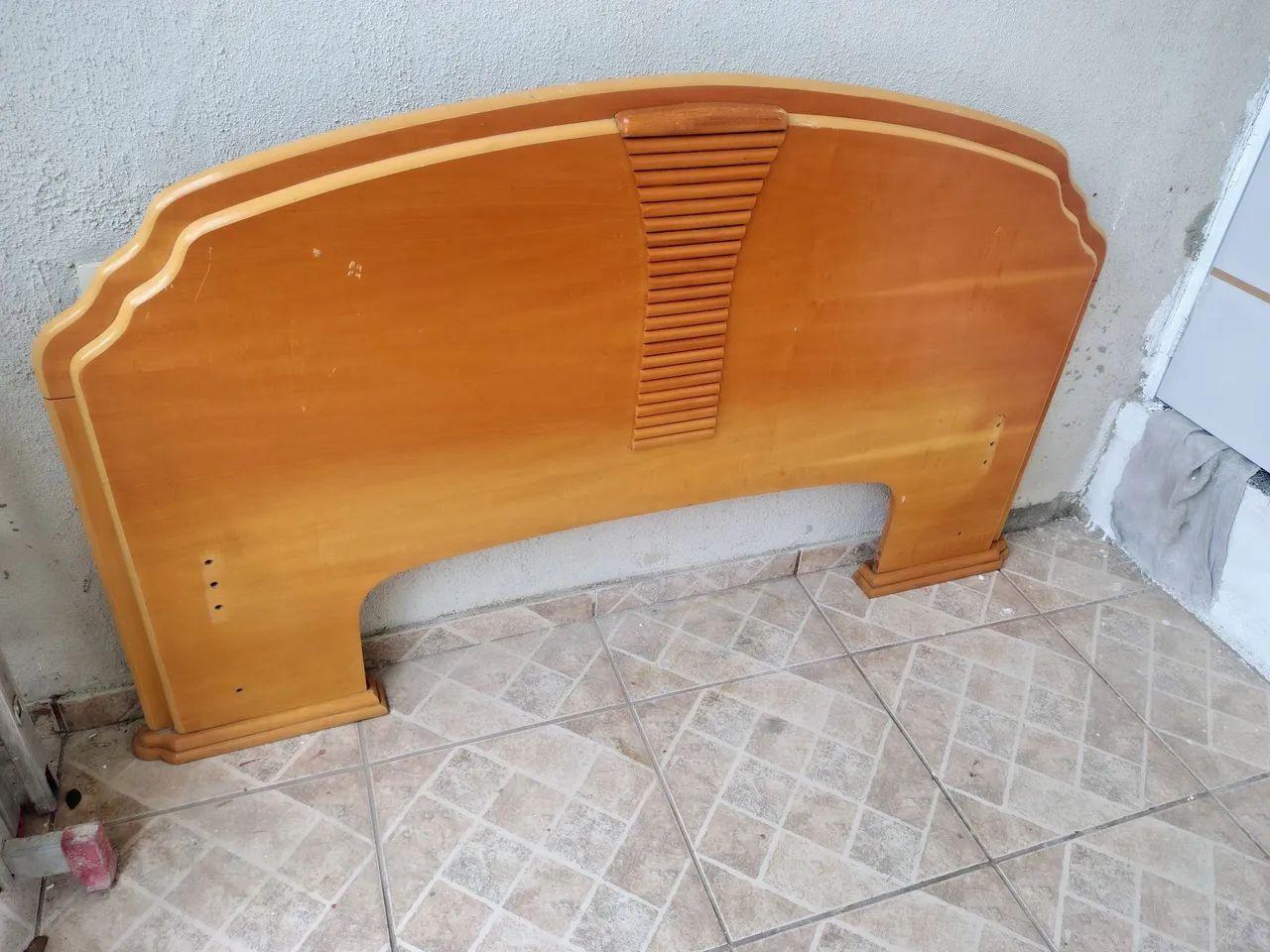 Cabeceira de cama casal madeira mesmo - Foto 4