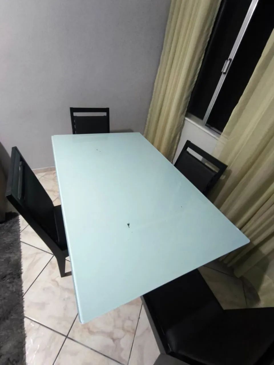 Mesa 4 lugares tampa de vidro  - Foto 5