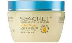 seacret esoliante sal do mar morto 400g leite e mel 