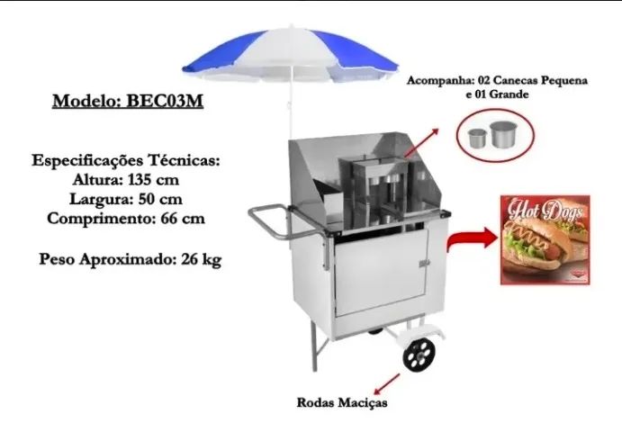 Carrinho para HotDoga - Foto 3