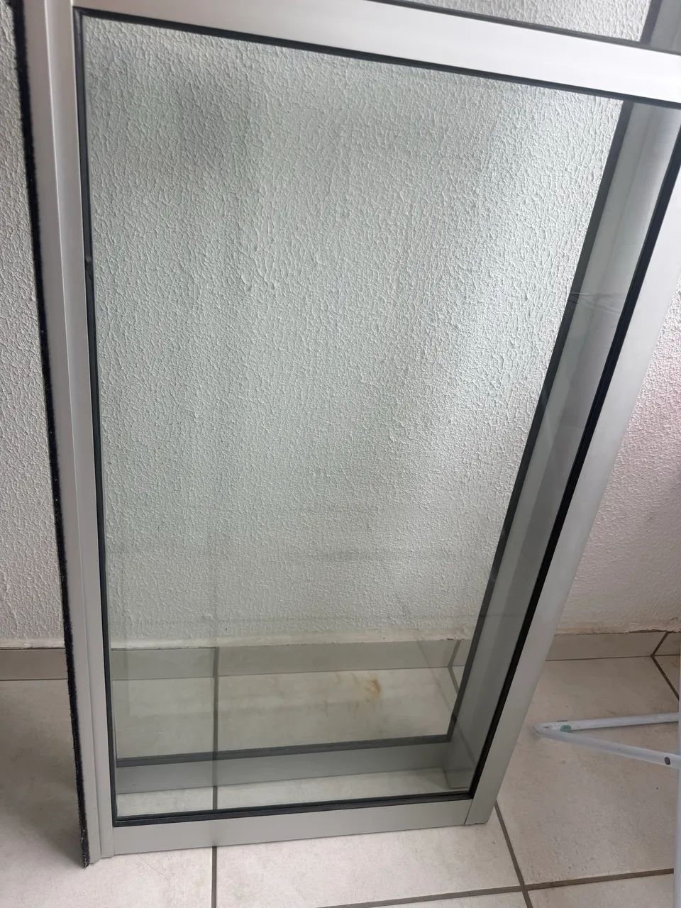 Porta de alumínio com vidro