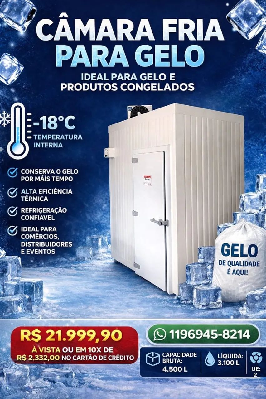 Câmara Fria para Gelo