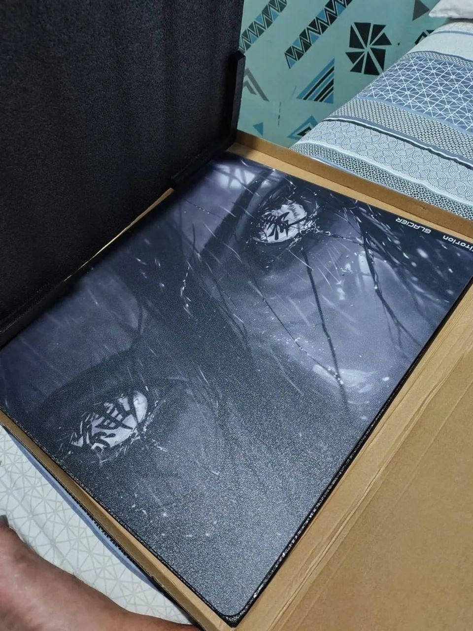 Mouse Pad de Vidro Titorion GLACIER 49x42 SPEED Silent Eyes - Foto 2