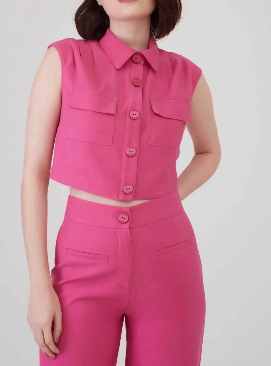 Conjunto Producao Rosa Tam M