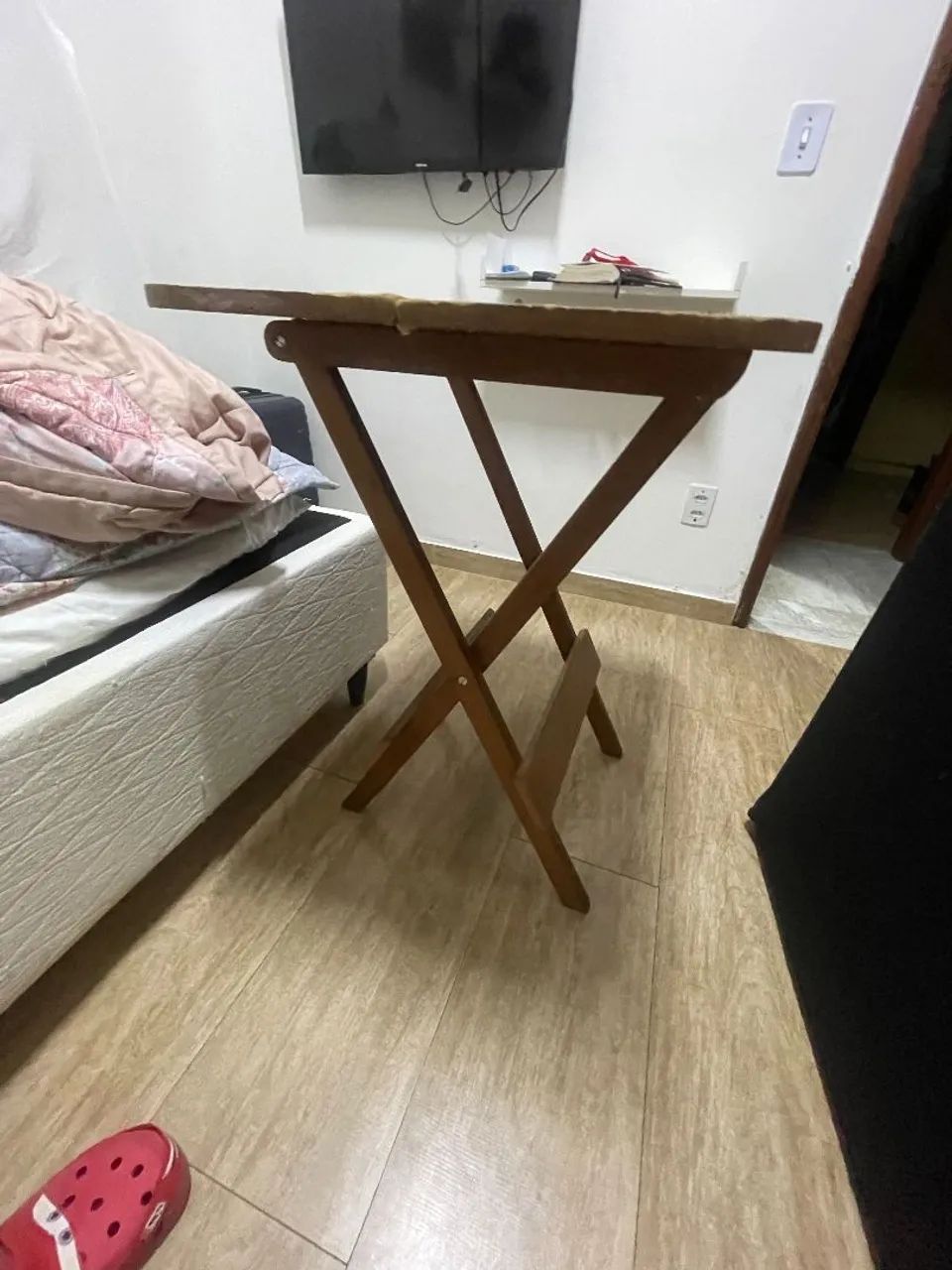 Mesa dobrável de madeira  - Foto 2