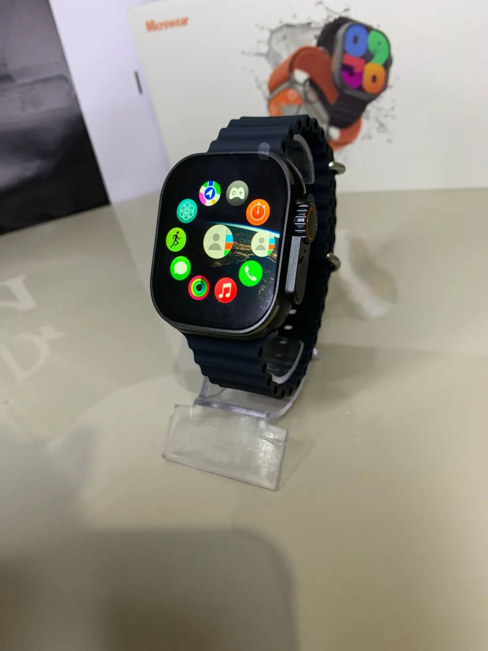 W69 Ultra Microwear Original + 2 pulseira de Brinde - Foto 3