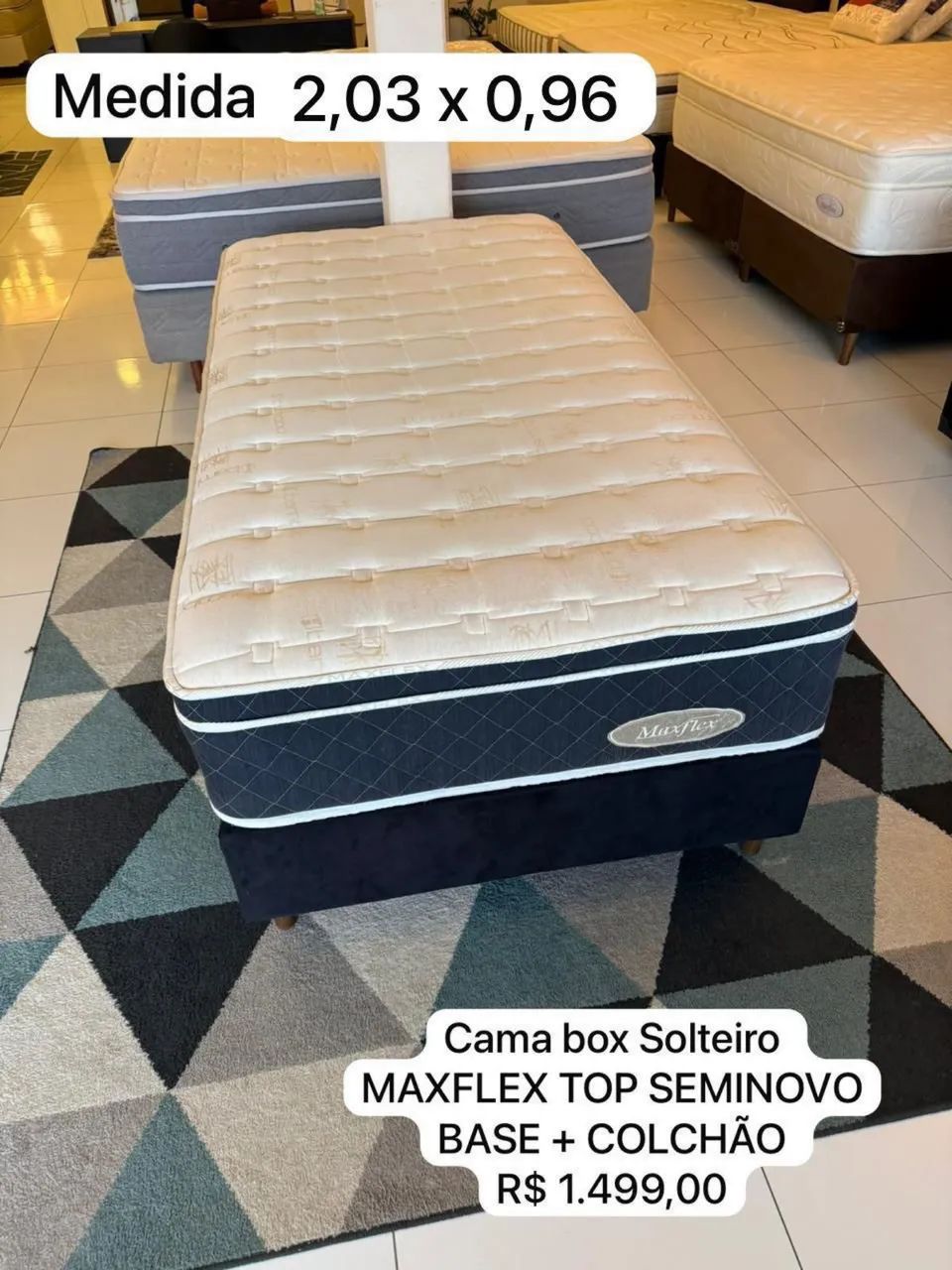 Cama de Solteiro 2 x 1 MAXFLEX SEMINOVO TOP - Entrego! 