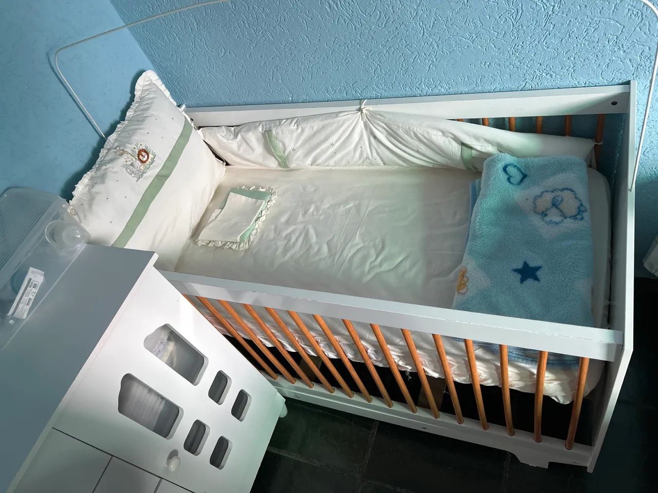 Berço Estilo Americano com Colchão para Bebê - Foto 3