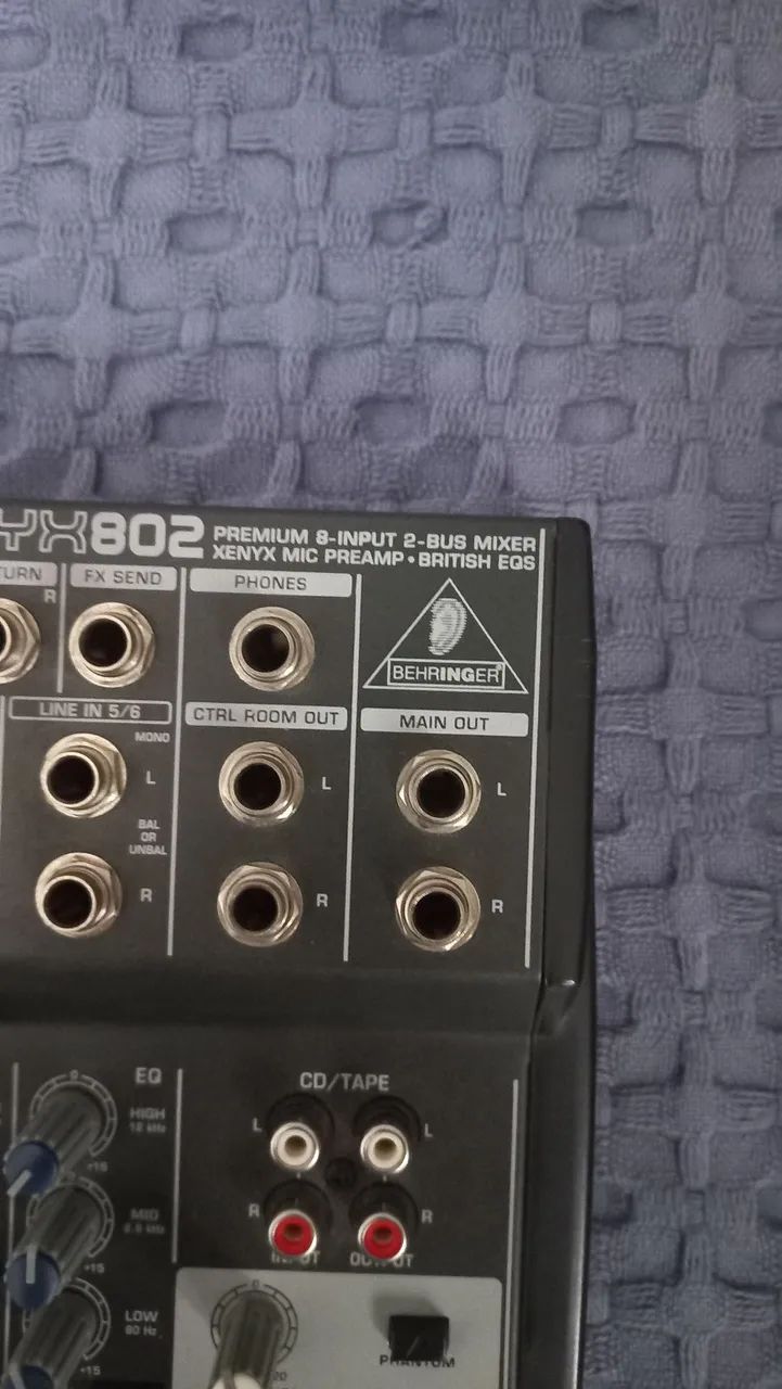 Xenyx 802 | Mesa de Som Behringer | Excelente estado, todos os canais funcionando - Foto 3