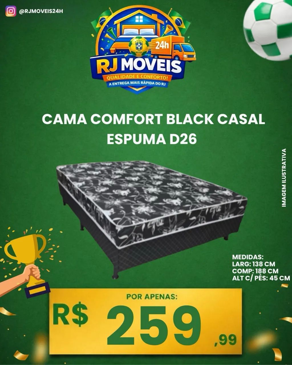 Vendo Cama Box Casal 5 centímetros de Espuma D26 - Foto 2