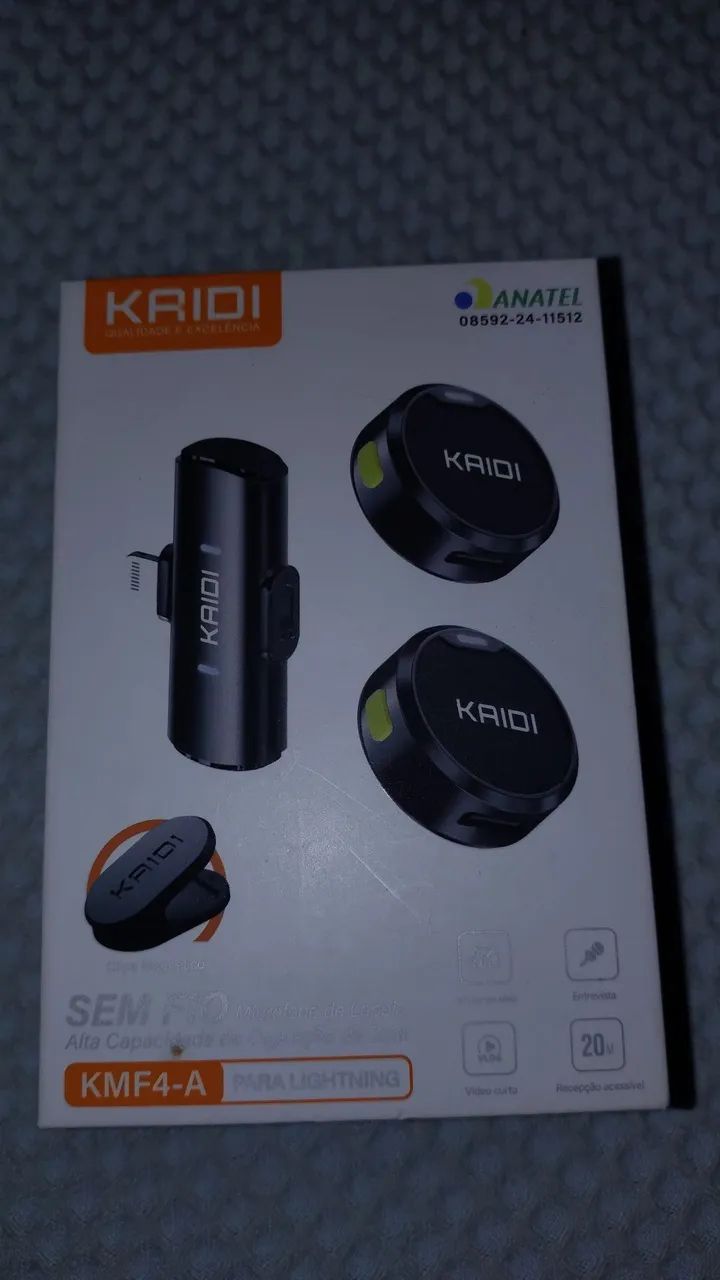 Microfone de lapela alta capacidade de captação de som sem fio