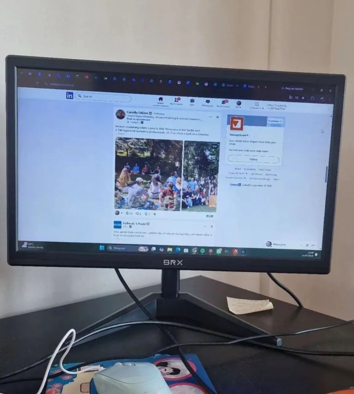 Monitor 21 polegadas 75Hz HDMI  - Foto 2