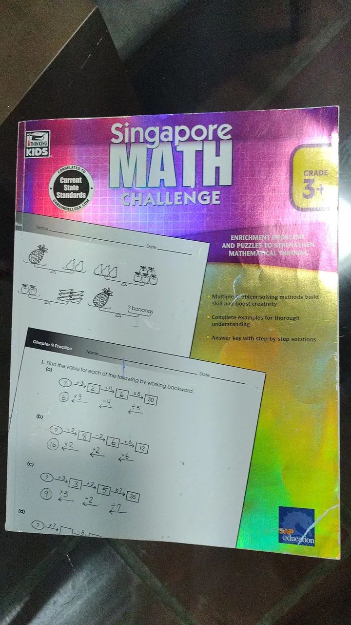 Singapore Math Challenge - grade 3+