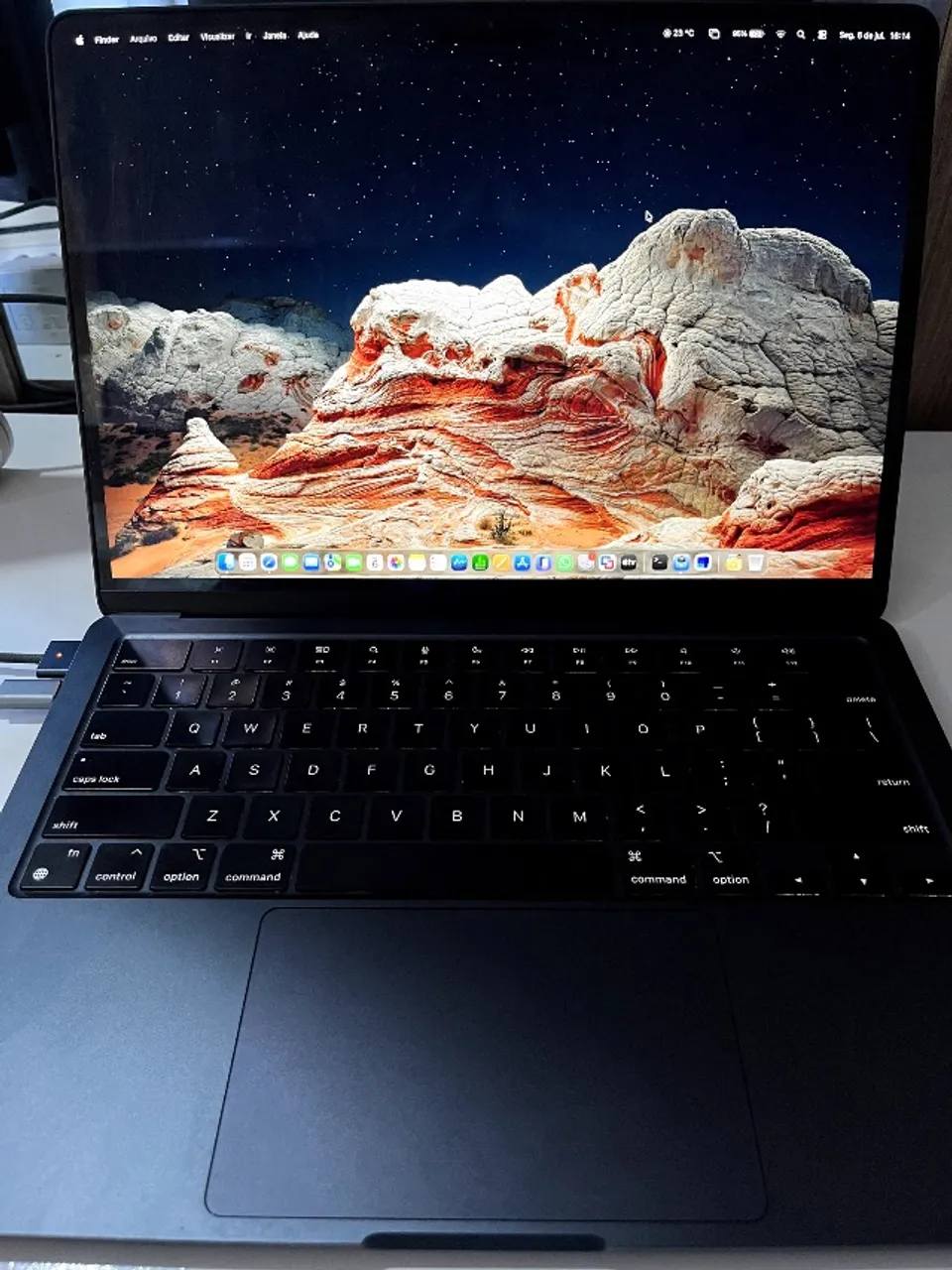 Apple Macbook Air M3 A3113 13.6 Ssd 256gb 16gb Excelente Cinza