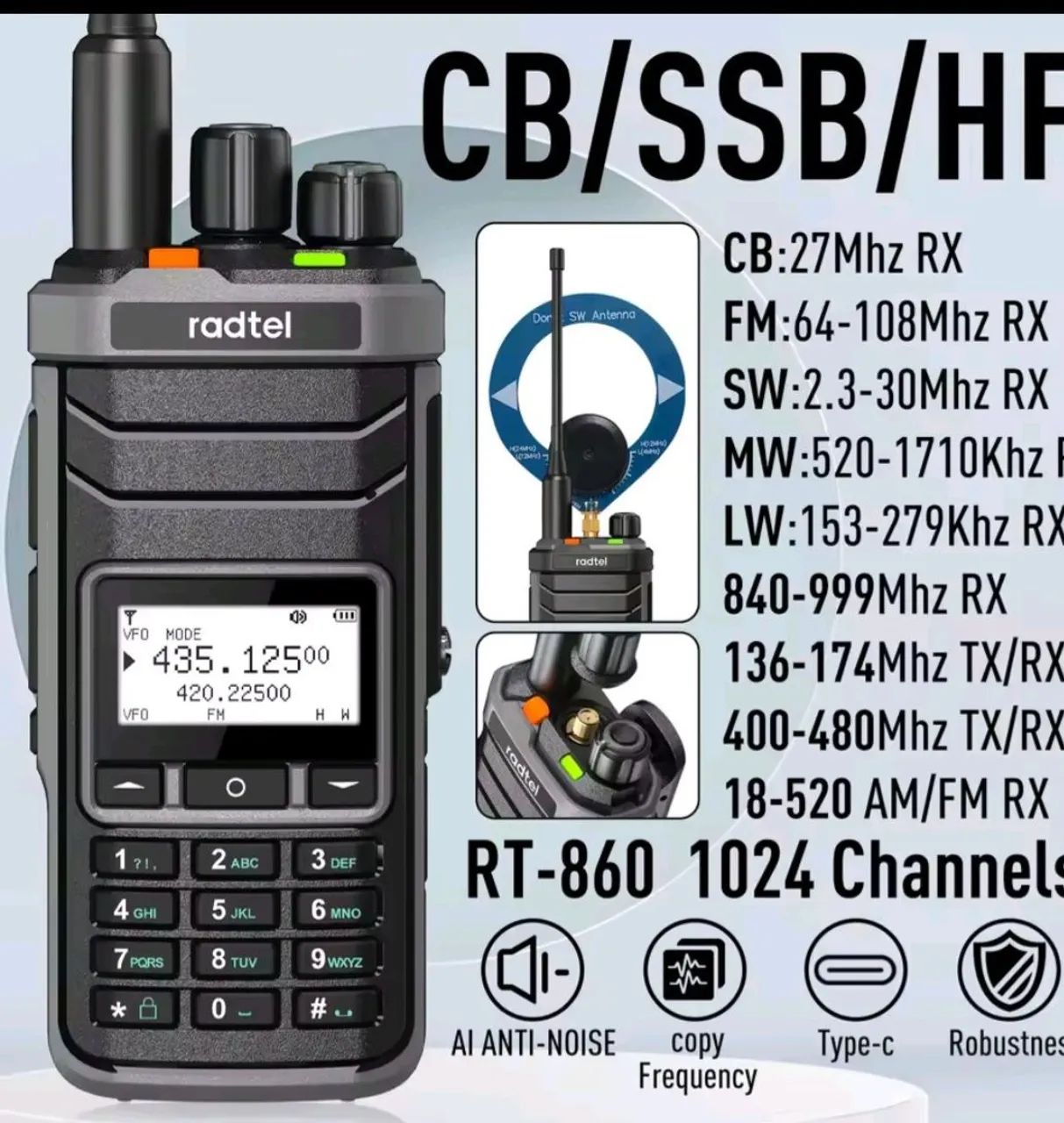 Rádio Radtel RT860 Novo - Foto 3