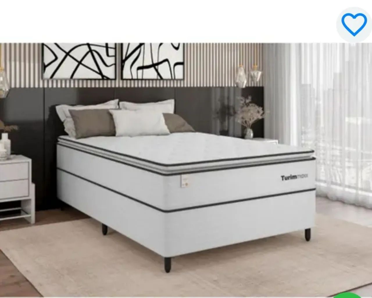 Cama box de mola ensacada