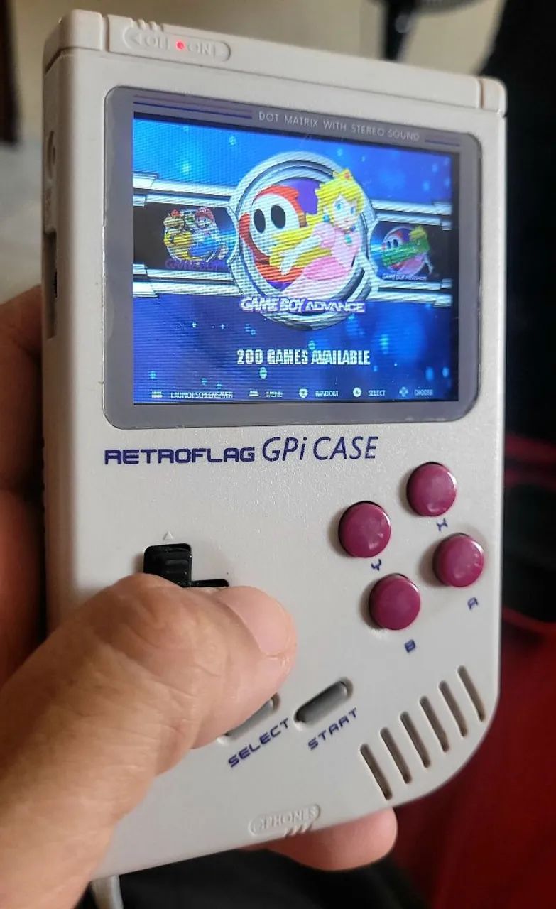 Gpi Case Game Boy com Raspberry Pi Zero W e Mod de bateria