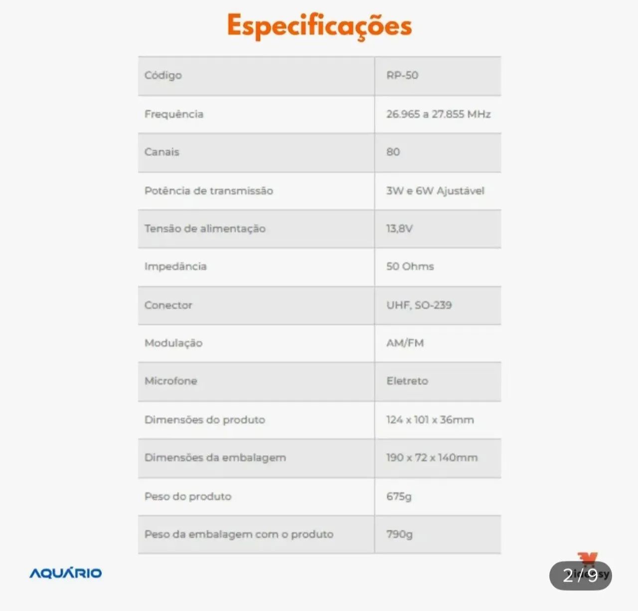 Rádio px 80 canais 
