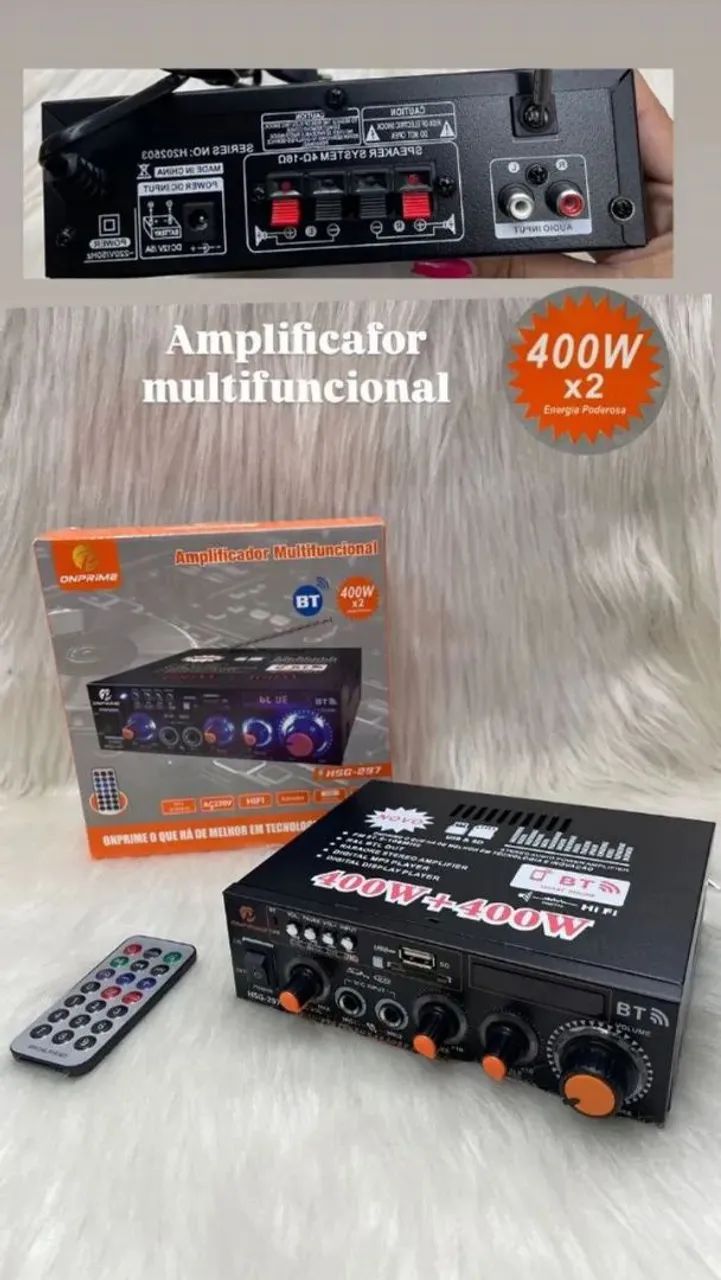 Amplificador BLUETOOTH 800w  - Foto 3
