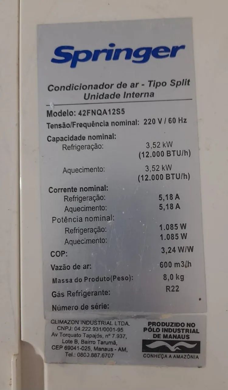 Ar condicionado 12.000btu de barbada. - Foto 2