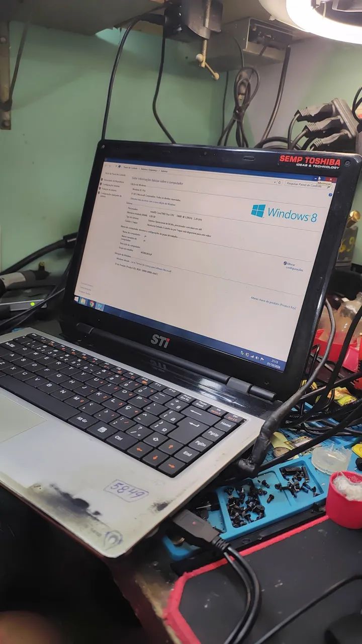 Notebook Sti core2duo 4gb ssd32 (Ler descrição) - Foto 3