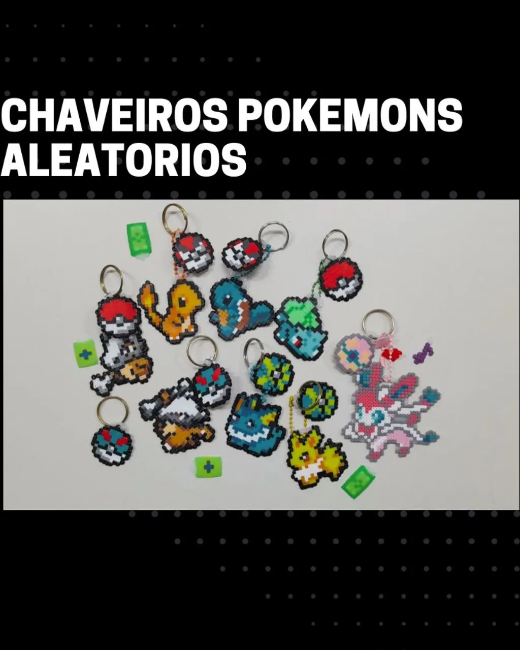 Chaveiros pokemon simples