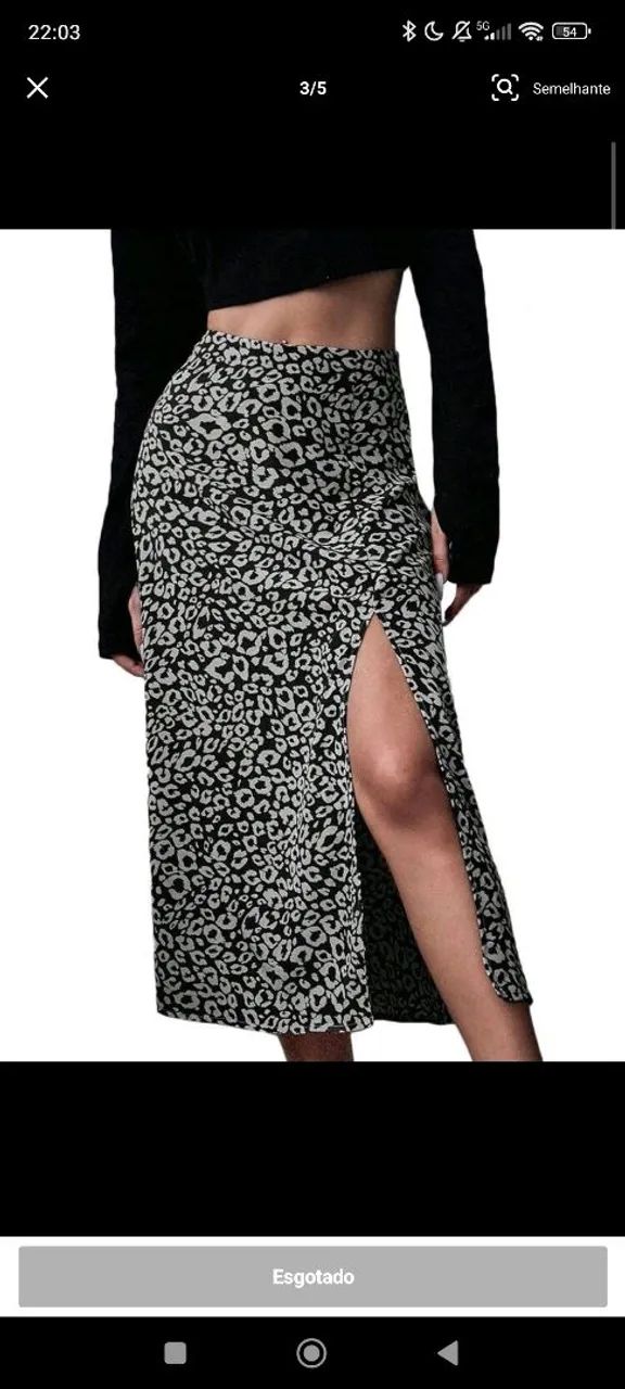 Saia Midi animal print p