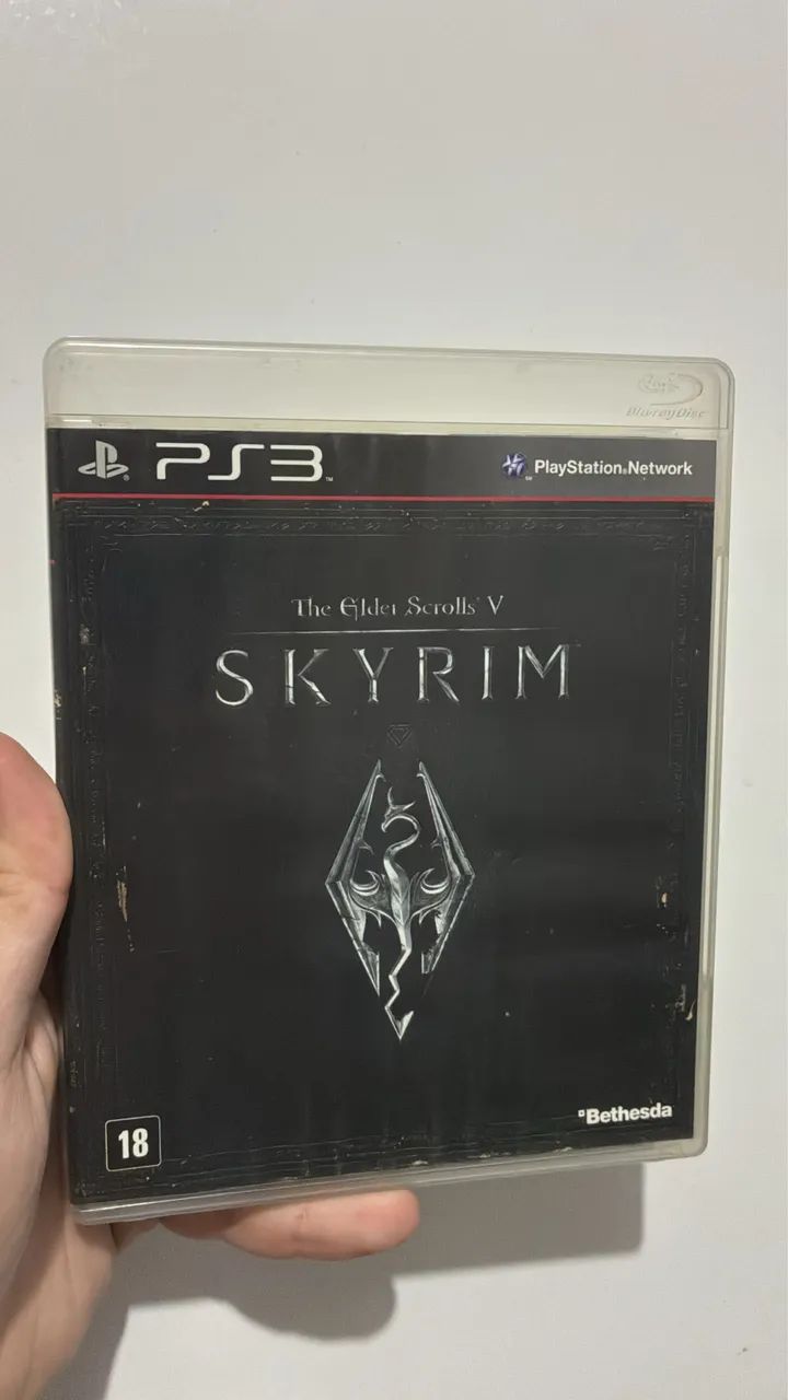 Skyrim PS3 Original com Mapa e manual