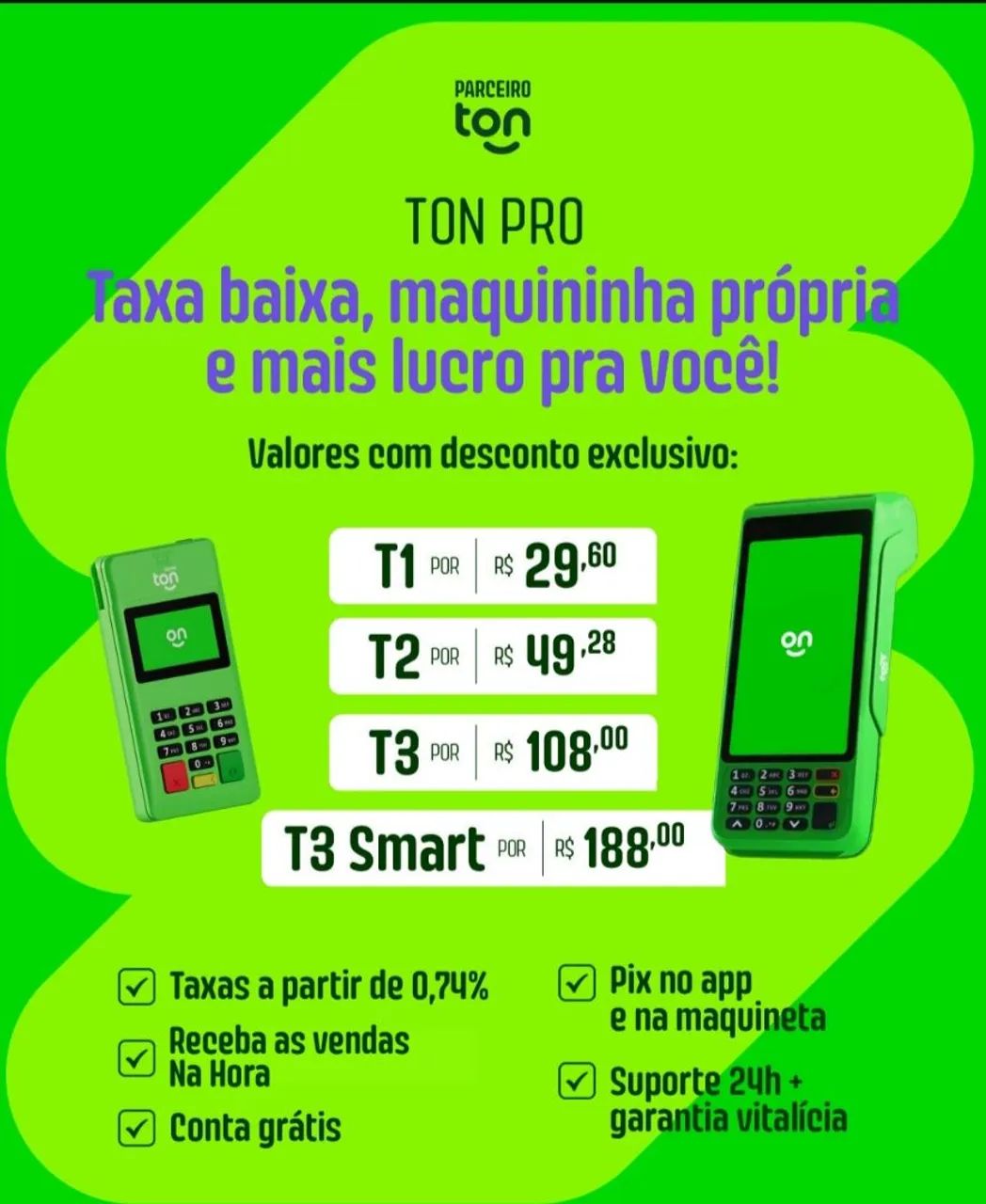 Maquininhas Ton ( Pro , super , básicas)  - Foto 3