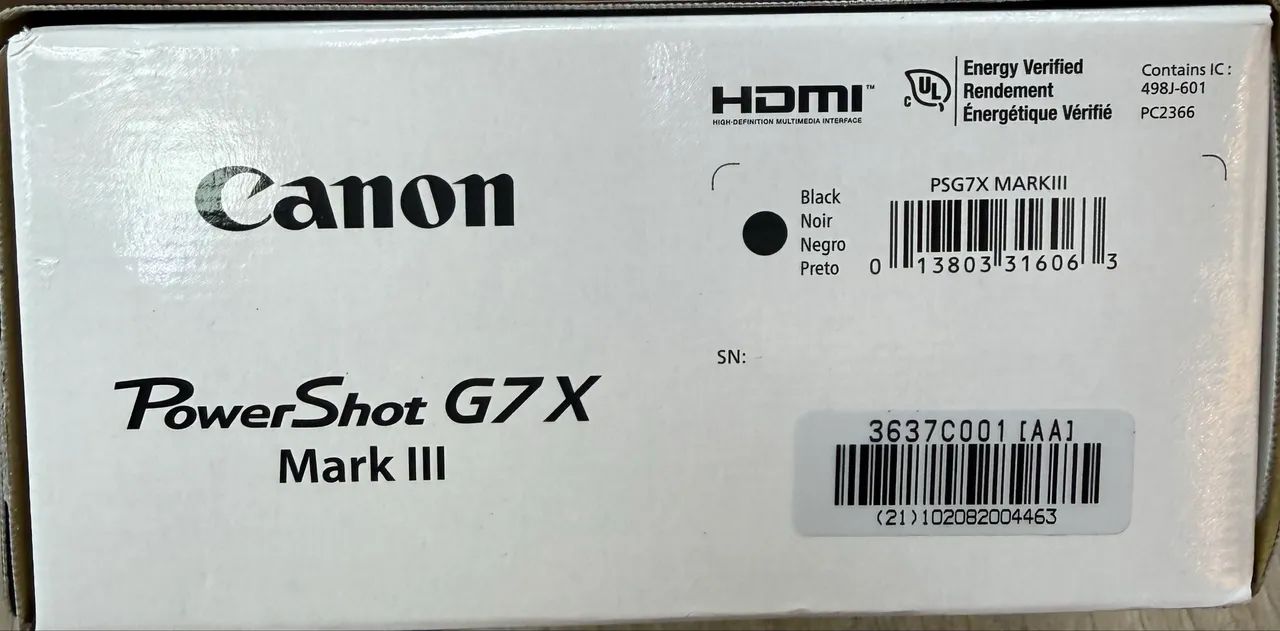 Câmera Power shot G7X Mark III Canon Nova - Foto 2