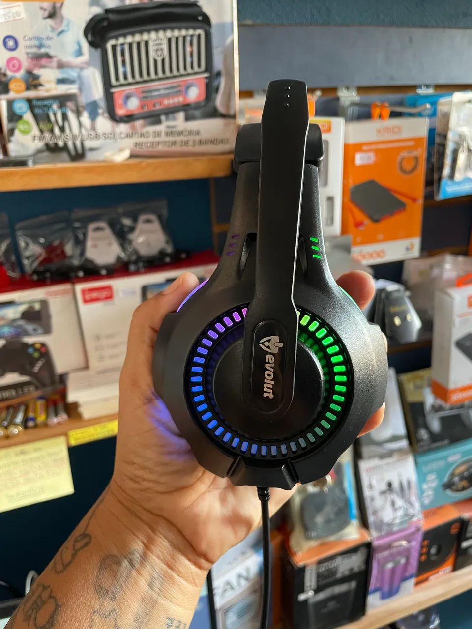 Fone gamer rgb 