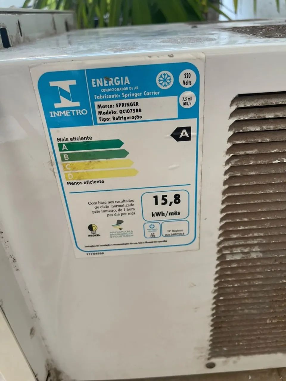 Ar Condicionado Springer 7.500 Btus - Foto 2