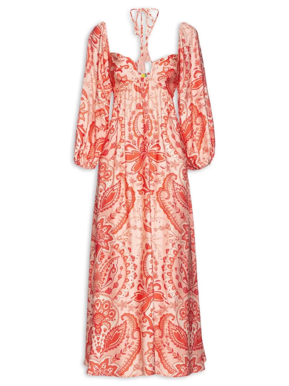 Vestido Longo Beleza Boho Rosa Farm - Foto 3