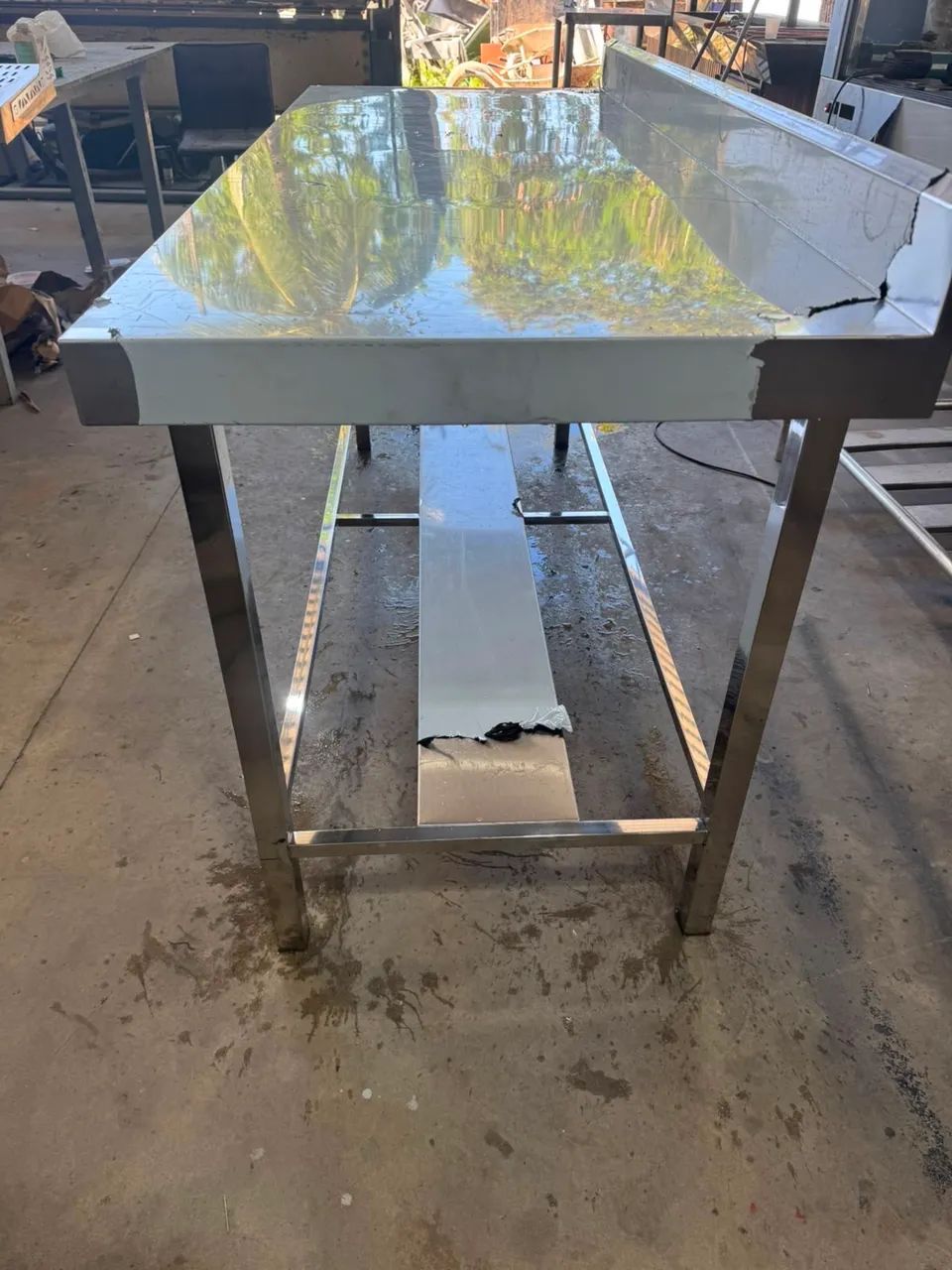 Bancada de inox 