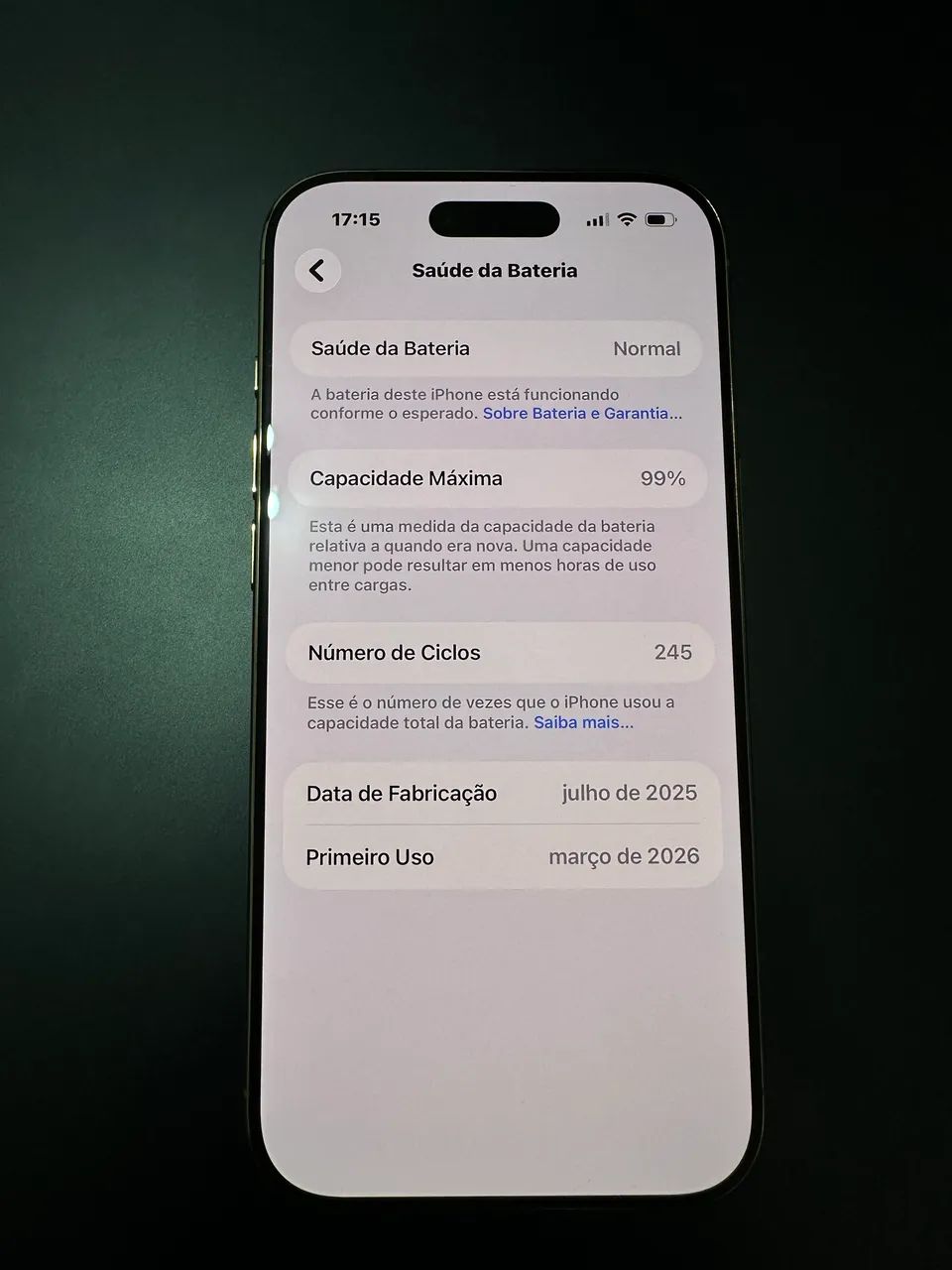 Iphone 17 Air branco lindo estado de novo! - Foto 5