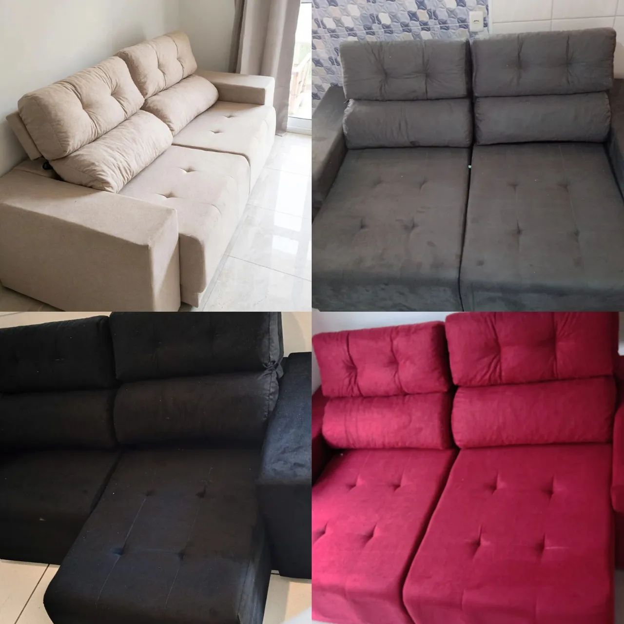 Da fábrica para a sua sala: SOFÁ RETRÁTIL E RECLINÁVEL (PASSE O CEP ) - Foto 3