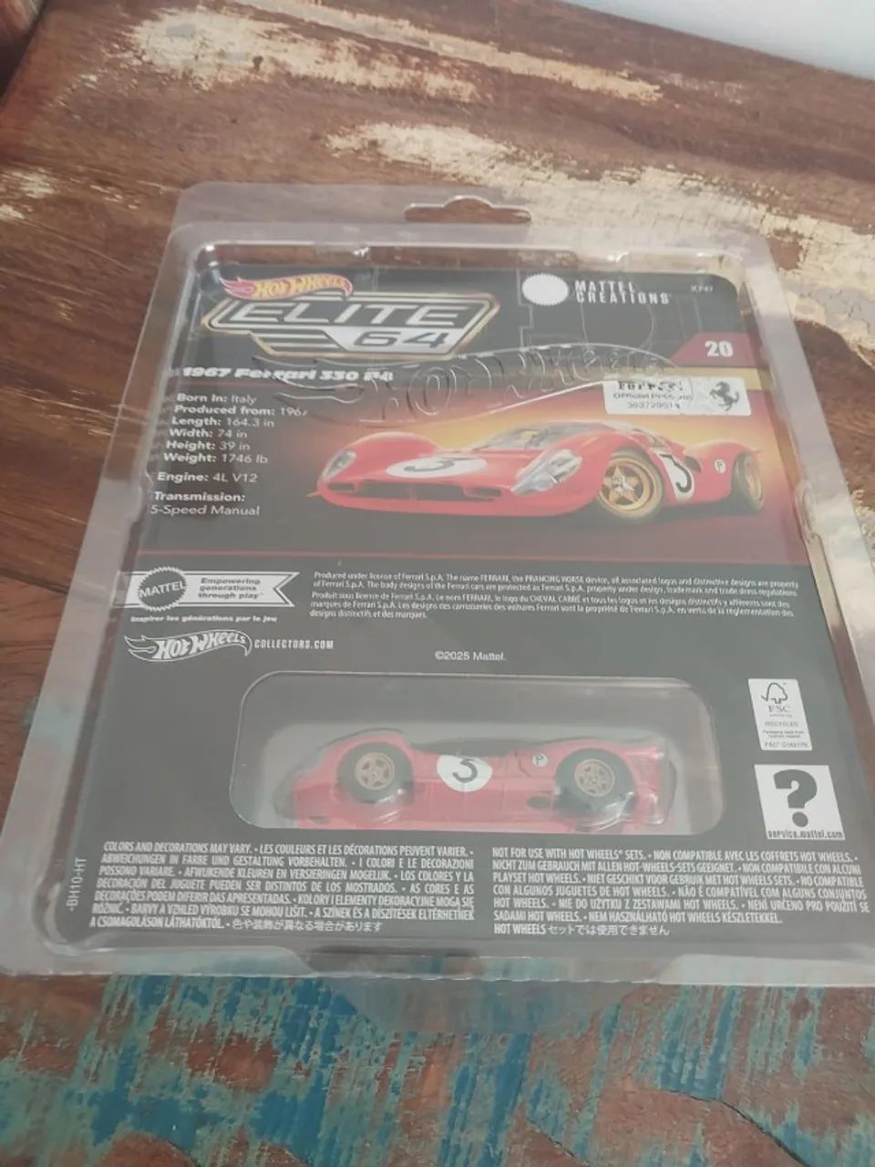 Hot Wheels Elite 64 1967 Ferrari 330 P4 - Hobbies e coleções