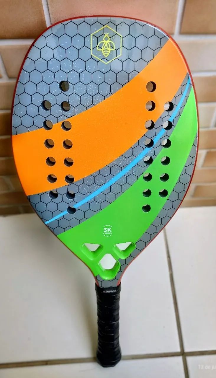 Raquete Beach Tennis Bee Sport Move 3K - Ótimo Estado! - Foto 2