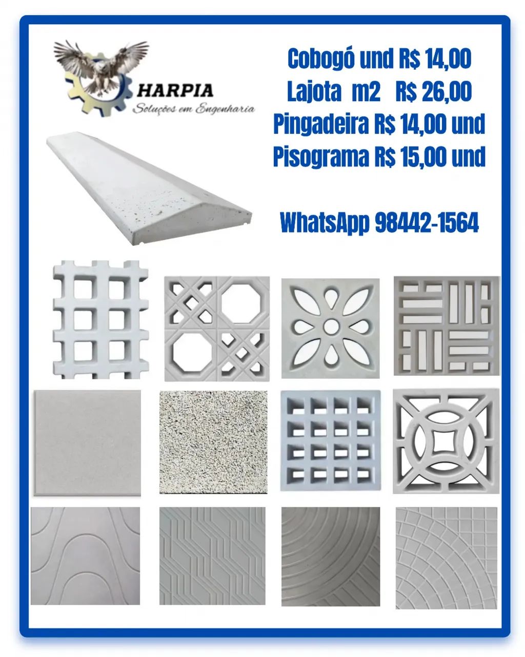 Artefatos de concreto vibrado