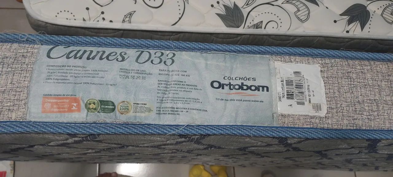 Colchão Ortobom D33 solteiro