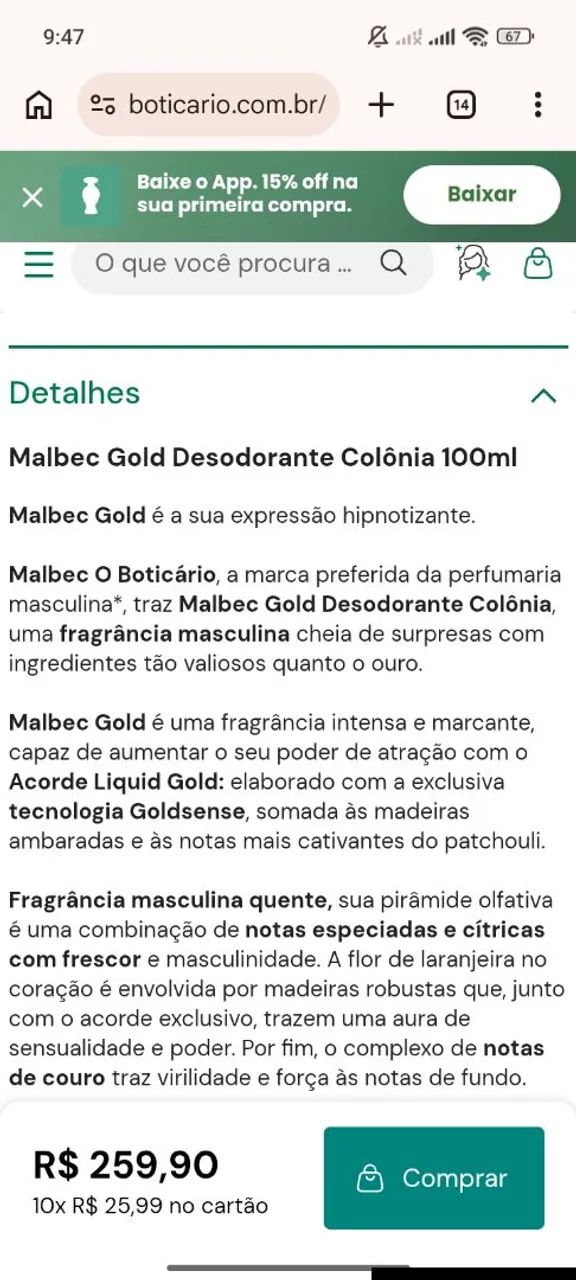 Malbec ouro Gold  - Foto 3