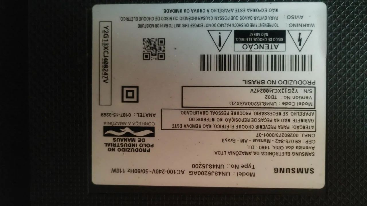 Tv Samsung 48" (para retirada de peças) - Foto 5
