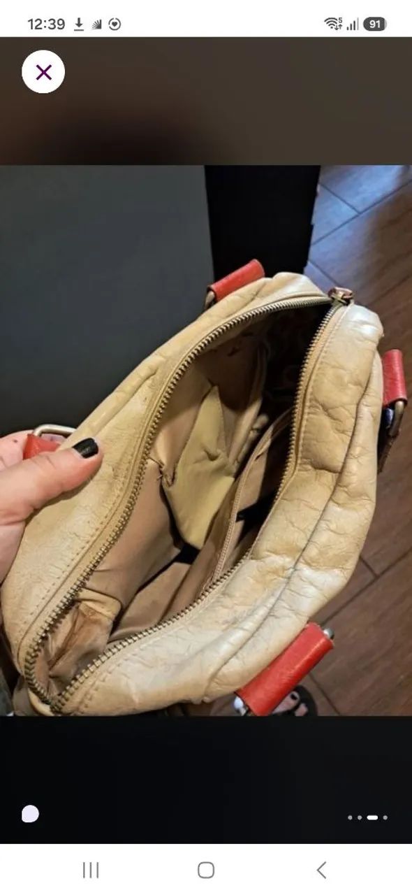 Bolsa de couro legítimo colorida - Foto 3