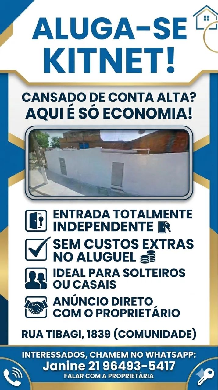 Aluga se Kitnet em comunidade 