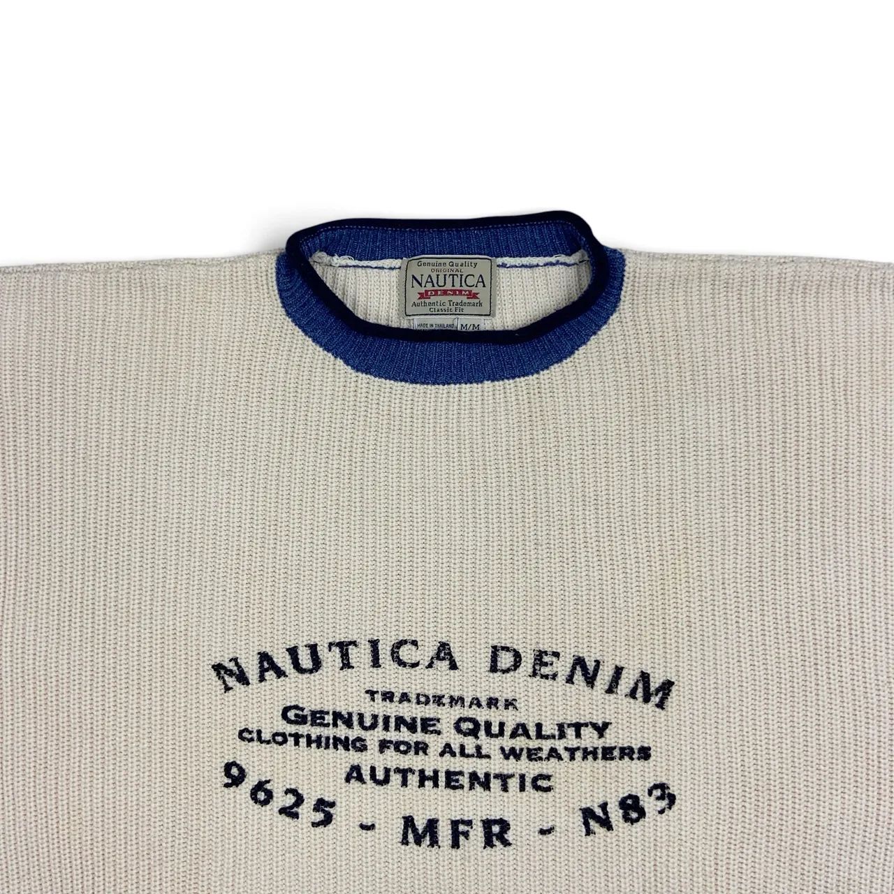 Suéter Nautica Denim 90s Tam.M - Foto 2