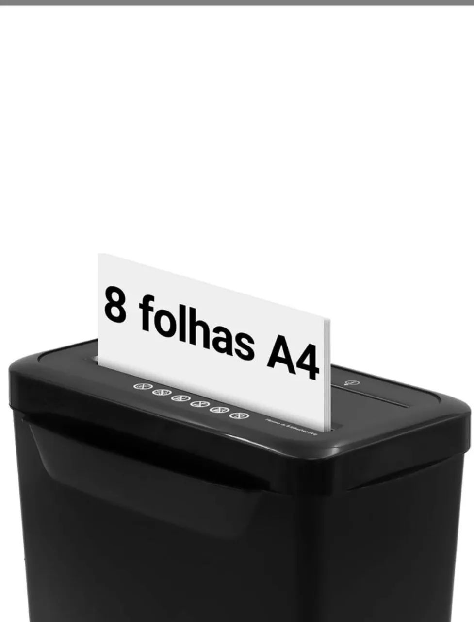 Fragmentadora de papel 8 folhas em partículas / CD / Cartão com cesto 110v C800 App-tech C - Foto 5