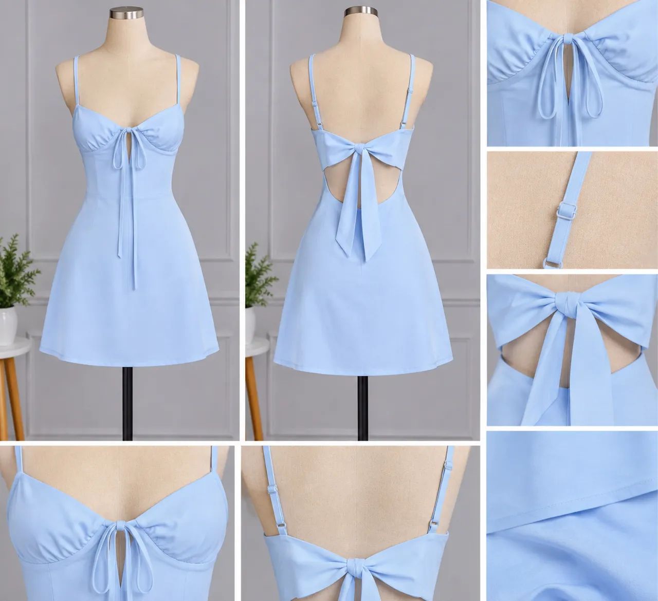 Vestido curto azul bebe  - Foto 3