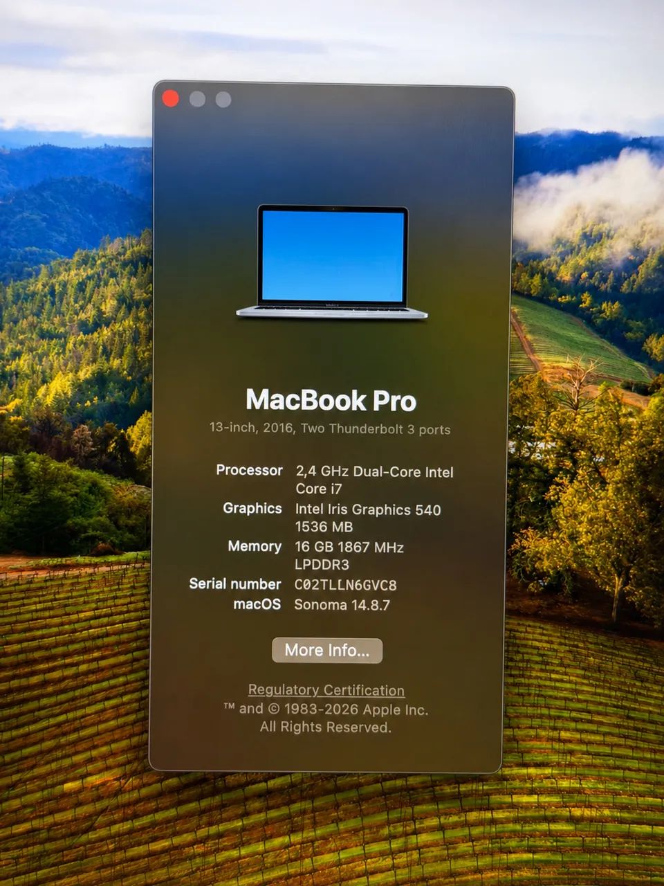 MacBook Pro 13? 2016 - i7 | 16GB RAM | 512GB SSD | Impecável